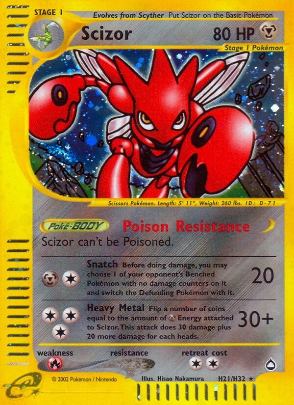 Image for Scizor (H21) (Aquapolis) (H21/H32) - Pokemon