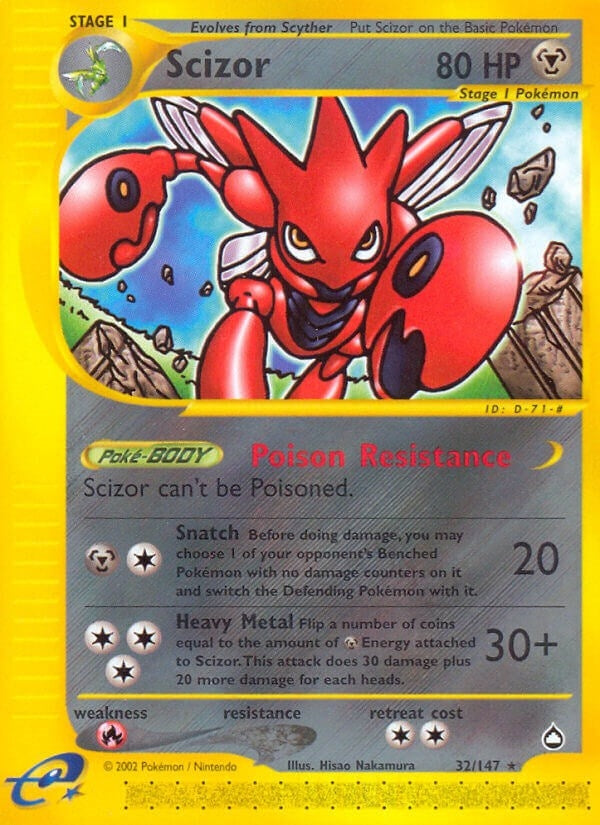 Image for Scizor (Aquapolis) (032/147) - Pokemon