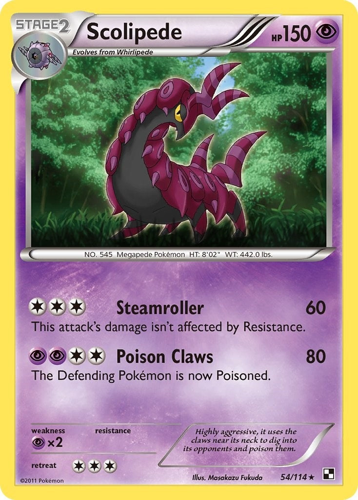 Image for Scolipede (Black and White) (54/114) - Pokemon