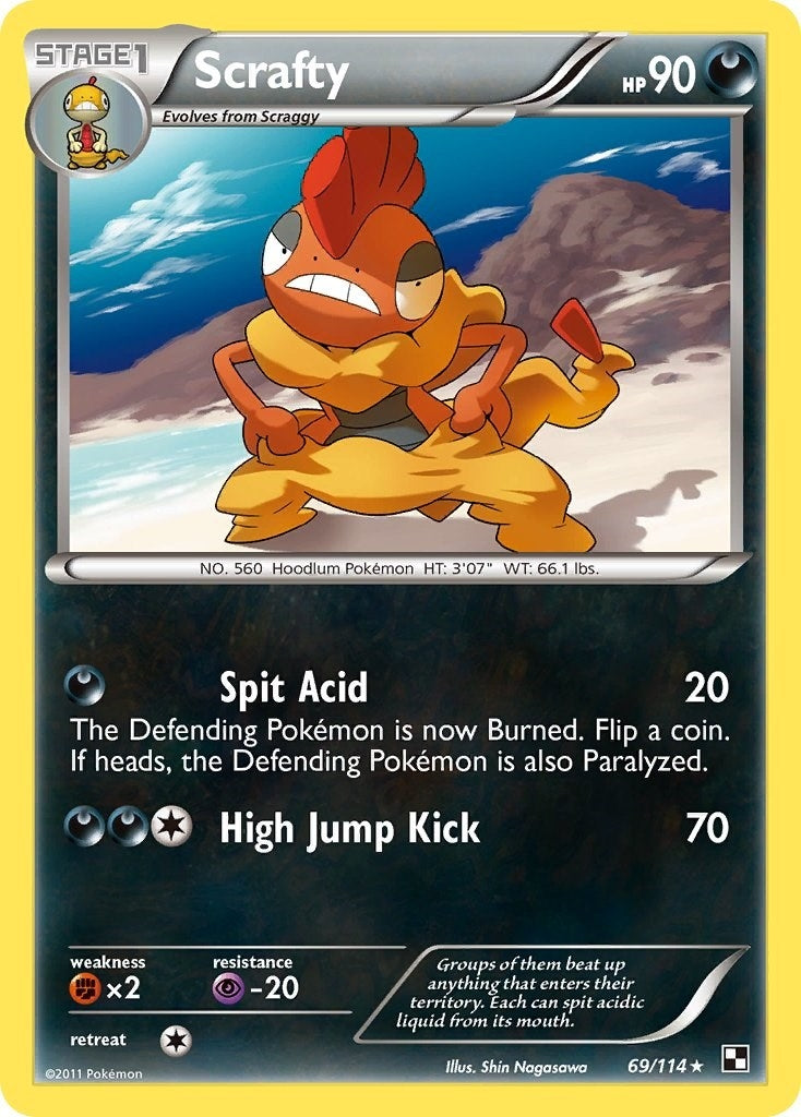 Image for Scrafty (Black and White) (69/114) - Pokemon