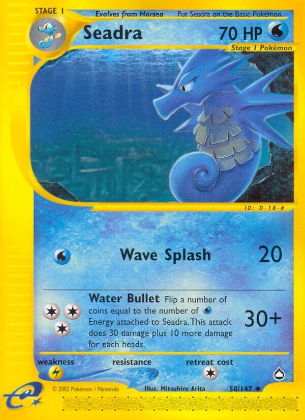 Image for Seadra (Aquapolis) (058/147) - Pokemon