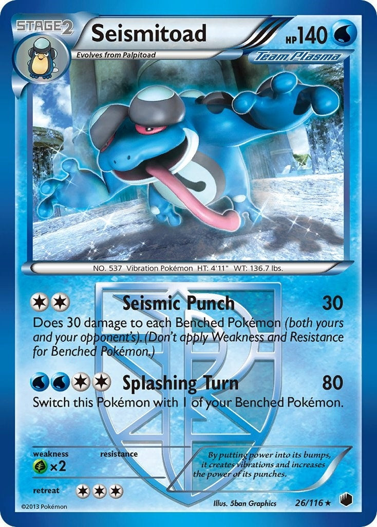 Image for Seismitoad (Team Plasma) (Plasma Freeze) (26/116) - Pokemon