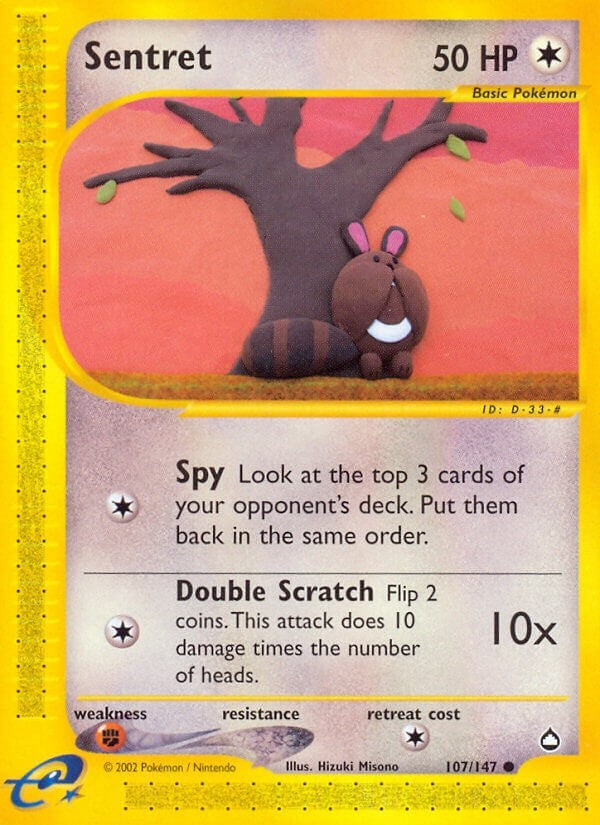 Image for Sentret (Aquapolis) (107/147) - Pokemon