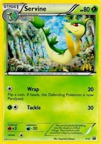 Image for Servine (McDonald's Promos 2012) (001/012) - Pokemon