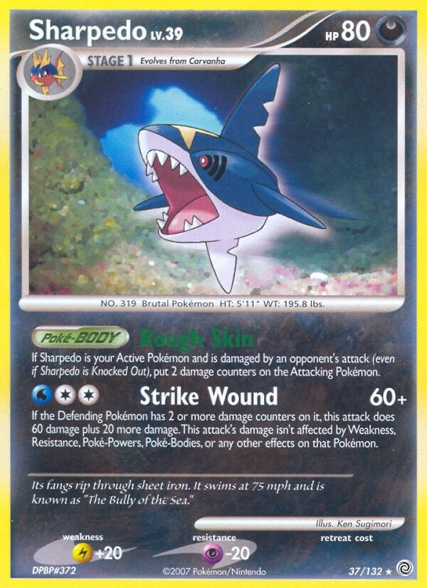 Image for Sharpedo (Secret Wonders) (37/132) - Pokemon