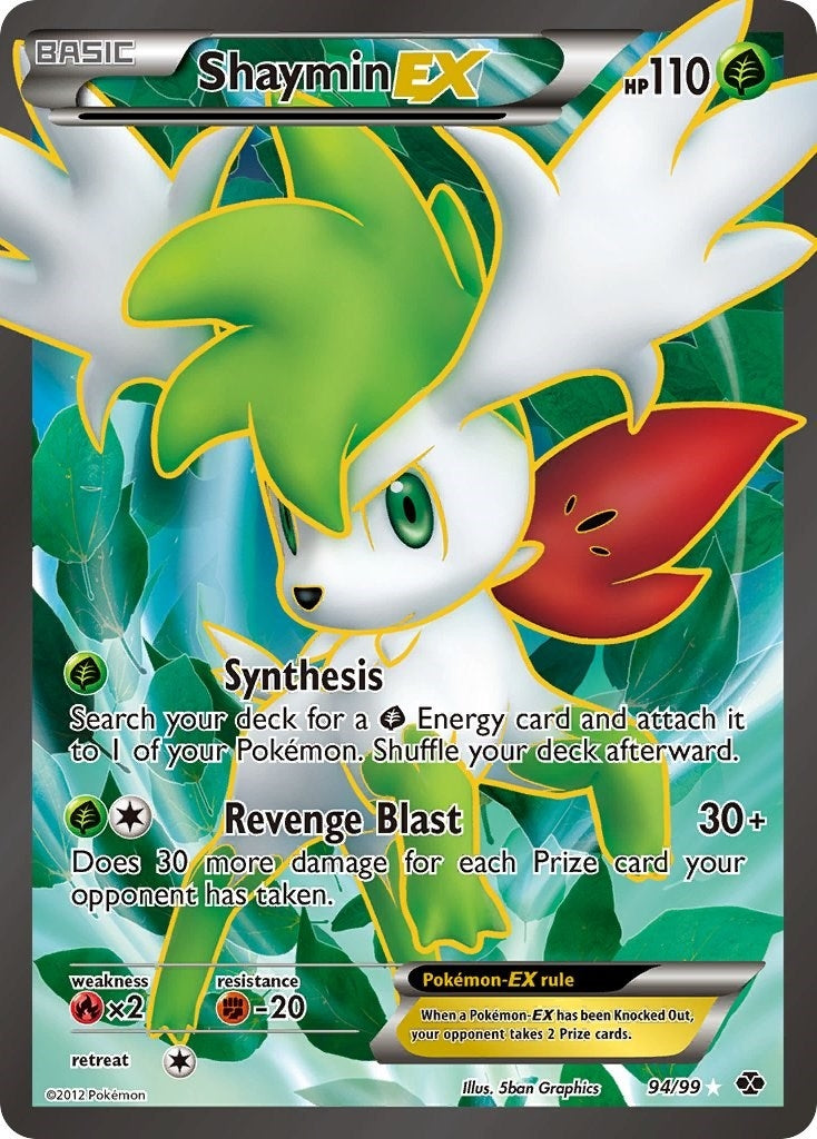 Image for Shaymin EX (94 Full Art) (Next Destinies) (94/99) - Pokemon