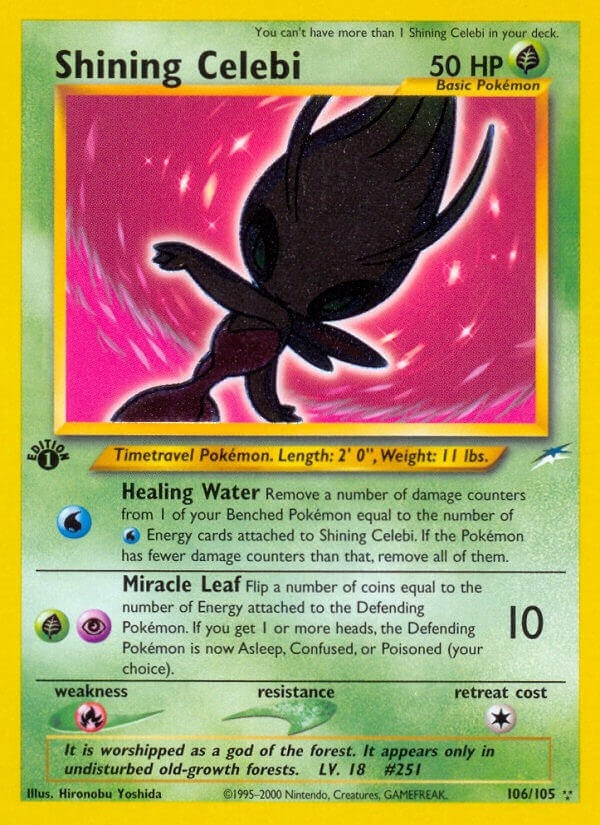 Image for Shining Celebi (Neo Destiny) (106/105) - Pokemon