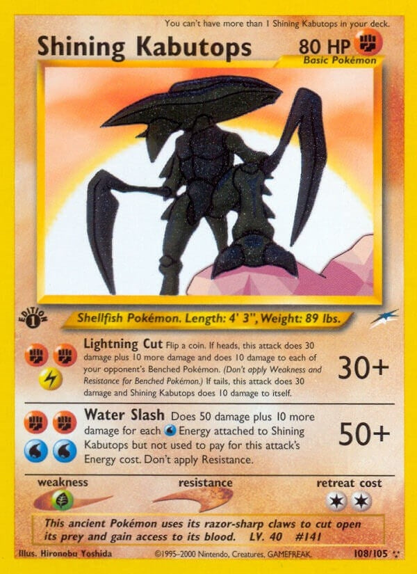 Image for Shining Kabutops (Neo Destiny) (108/105) - Pokemon