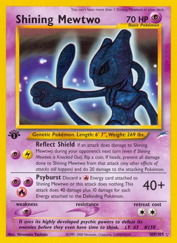 Image for Shining Mewtwo (Neo Destiny) (109/105) - Pokemon