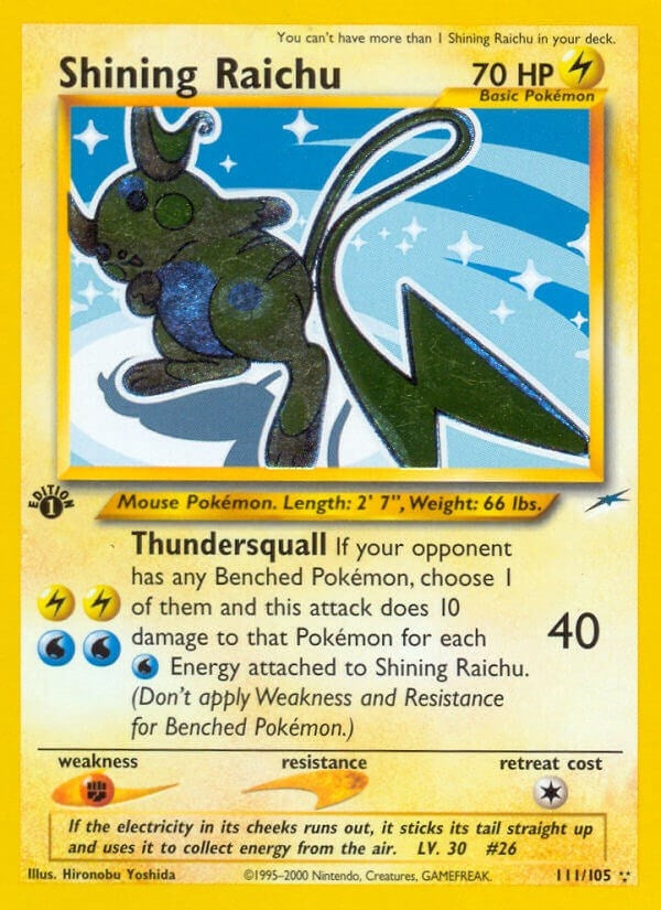 Image for Shining Raichu (Neo Destiny) (111/105) - Pokemon