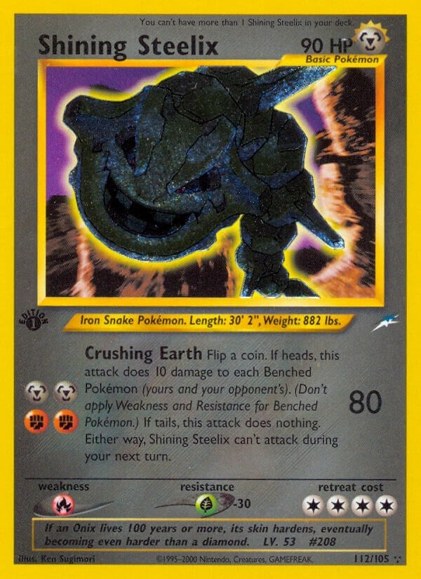 Image for Shining Steelix (Neo Destiny) (112/105) - Pokemon