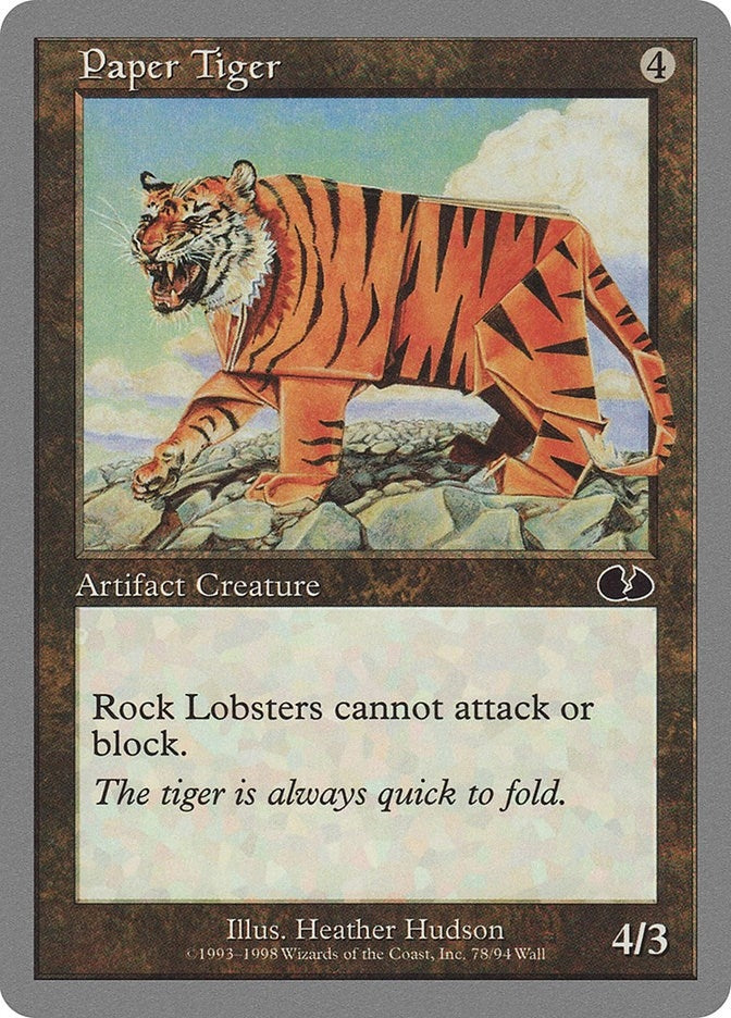 Image for Paper Tiger (Unglued) (78) - Magic: The Gathering