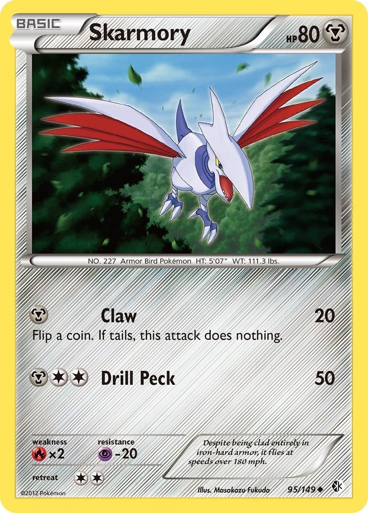 Image for Skarmory (95) (Boundaries Crossed) (95/149) - Pokemon