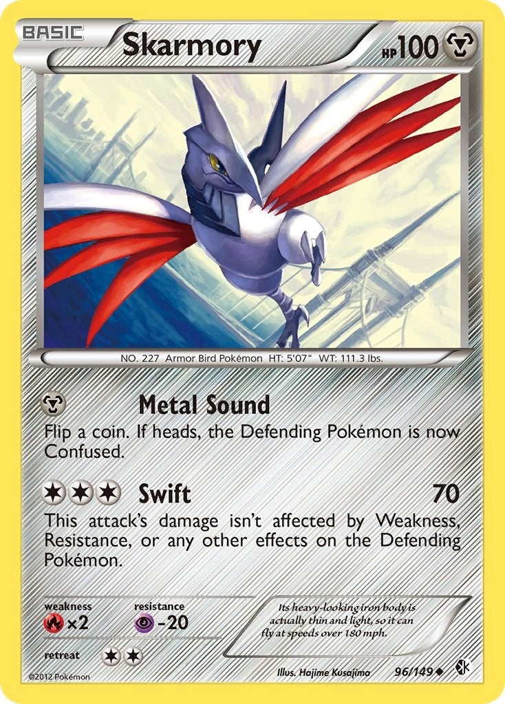Image for Skarmory (96) (Boundaries Crossed) (96/149) - Pokemon