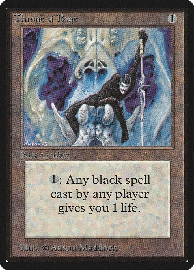 Image for Throne of Bone (Beta Edition) - Magic: The Gathering