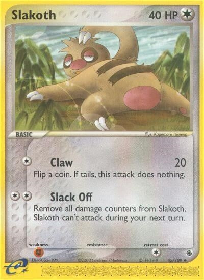 Image for Slakoth (Ruby and Sapphire) (45/109) - Pokemon