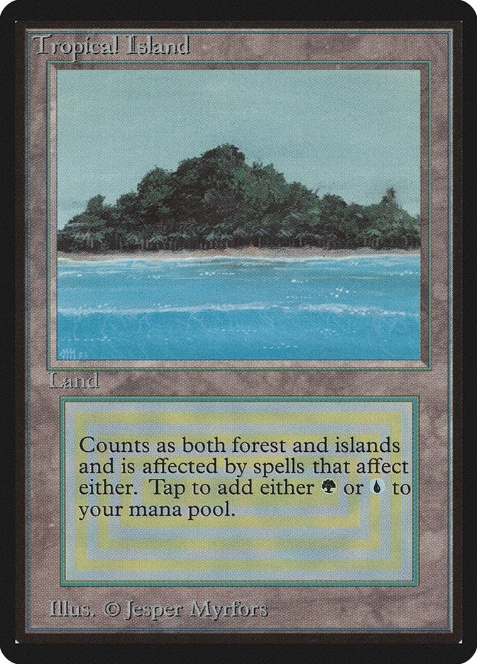 Image for Tropical Island (Beta Edition) - Magic: The Gathering