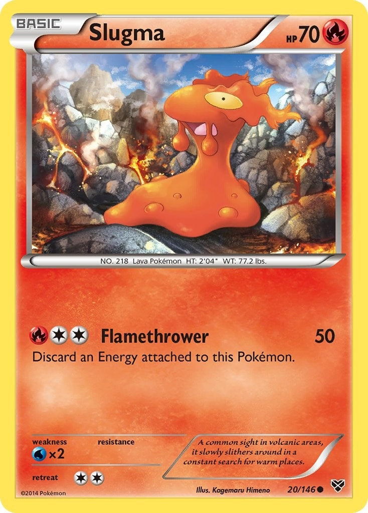 Image for Slugma (XY Base Set) (20/146) - Pokemon