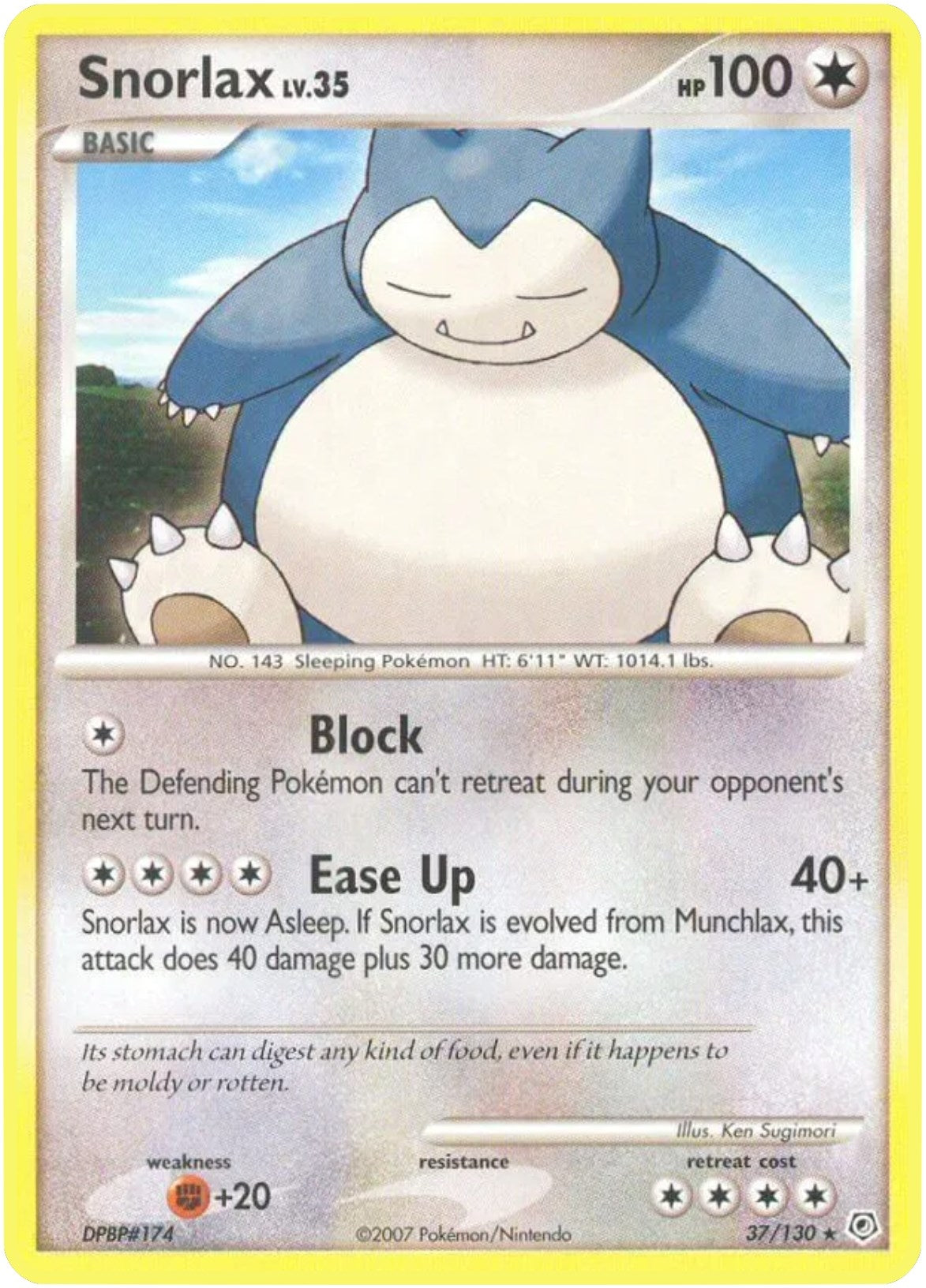 Image for Snorlax (Diamond and Pearl) (37/130) - Pokemon
