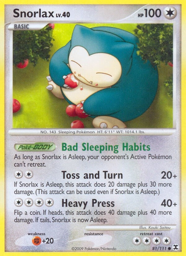 Image for Snorlax (81) (Rising Rivals) (81/111) - Pokemon