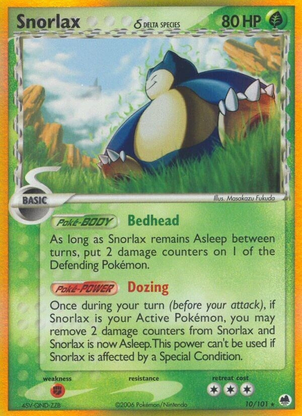 Image for Snorlax (Delta Species) (Dragon Frontiers) (10/101) - Pokemon
