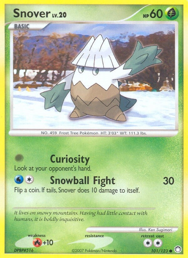 Image for Snover (Mysterious Treasures) (101/123) - Pokemon