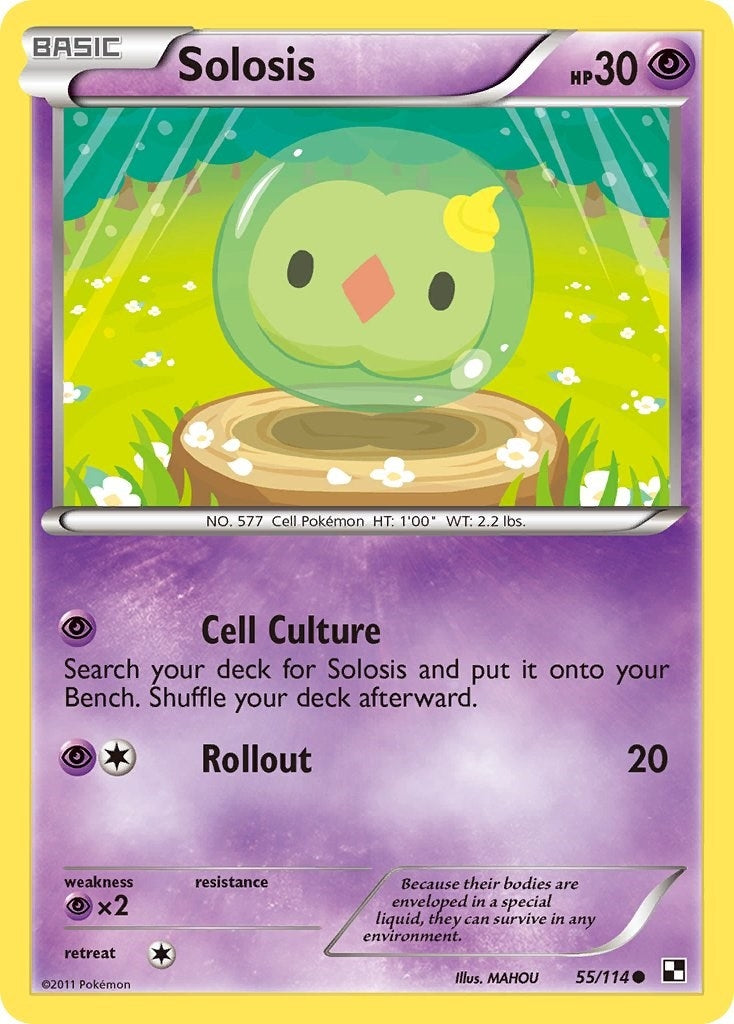 Image for Solosis (Black and White) (55/114) - Pokemon