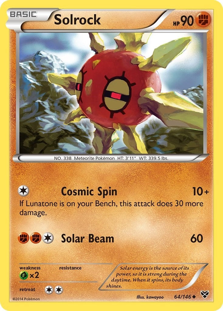 Image for Solrock (XY Base Set) (64/146) - Pokemon