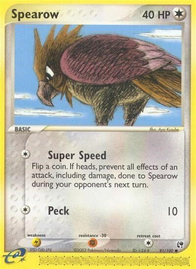 Image for Spearow (Sandstorm) (81/100) - Pokemon