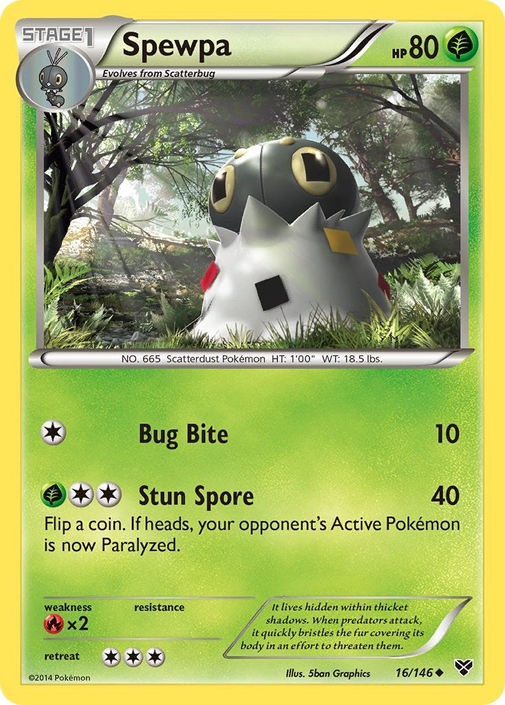 Image for Spewpa (XY Base Set) (16/146) - Pokemon