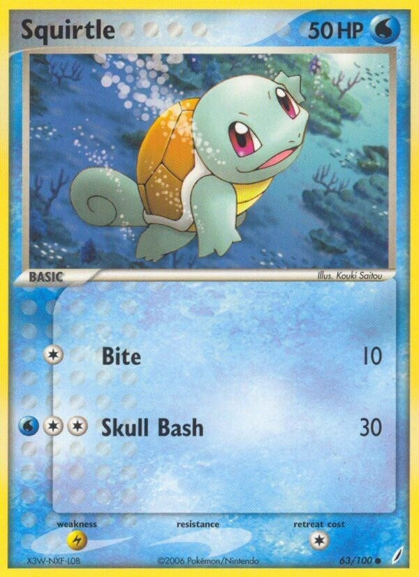 Image for Squirtle (Crystal Guardians) (63/100) - Pokemon