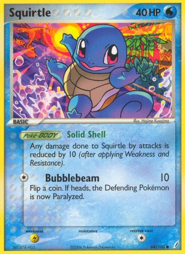 Image for Squirtle (Crystal Guardians) (64/100) - Pokemon