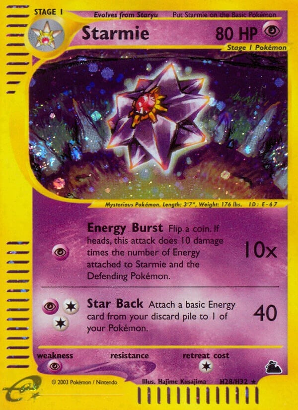 Image for Starmie (H28) (Skyridge) (H28/H32) - Pokemon