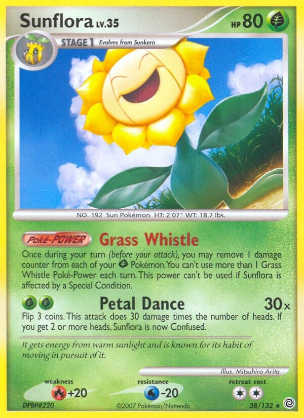 Image for Sunflora (Secret Wonders) (38/132) - Pokemon