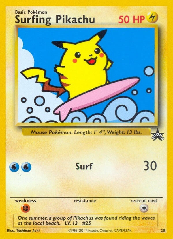 Image for Surfing Pikachu (WoTC Promo) (28/53) - Pokemon
