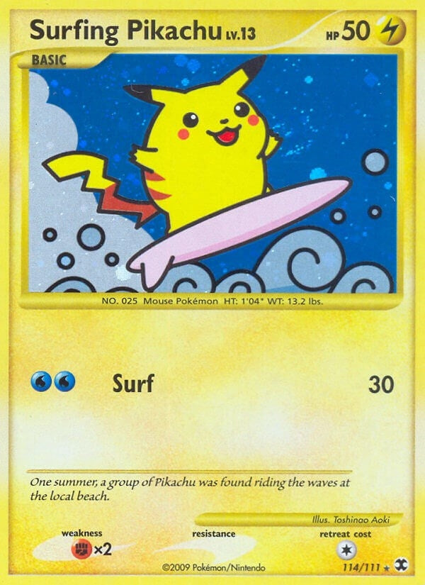 Image for Surfing Pikachu (Rising Rivals) (114/111) - Pokemon