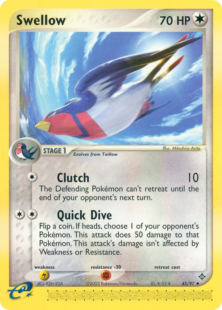 Image for Swellow (Dragon) (45/97) - Pokemon