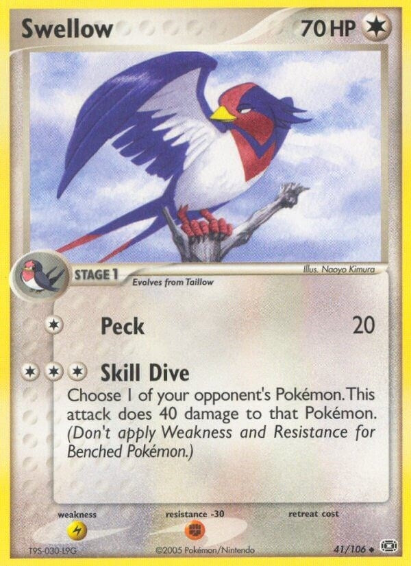 Image for Swellow (Emerald) (41/106) - Pokemon