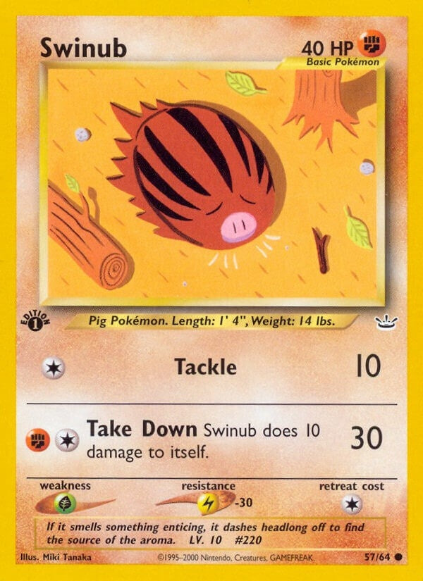 Image for Swinub (Neo Revelation) (57/64) - Pokemon