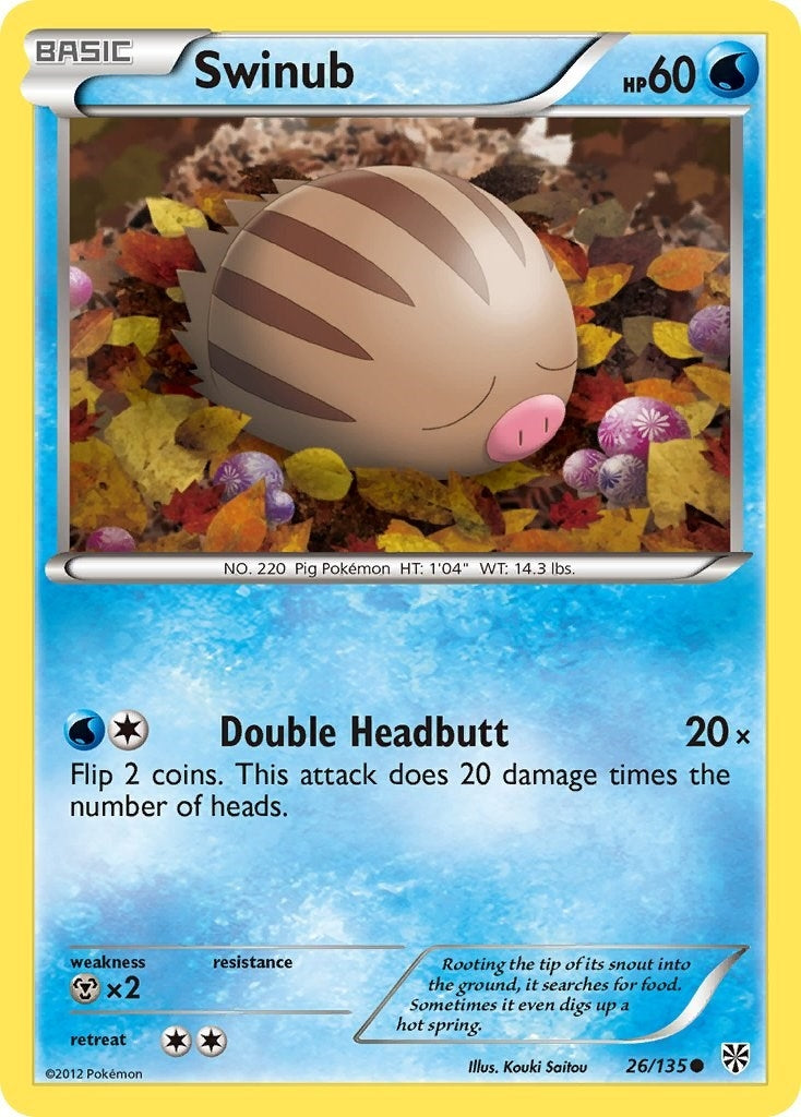 Image for Swinub (Plasma Storm) (26/135) - Pokemon