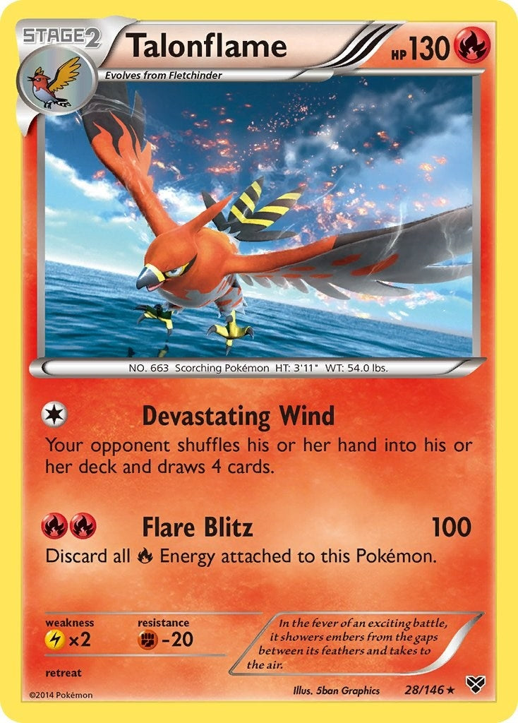 Image for Talonflame (XY Base Set) (28/146) - Pokemon