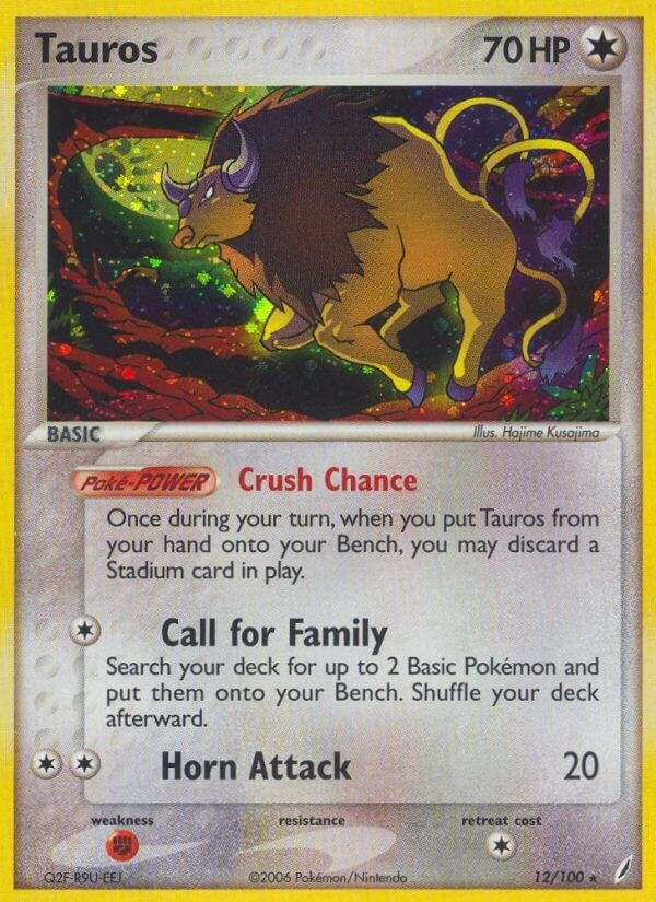 Image for Tauros (Crystal Guardians) (12/100) - Pokemon