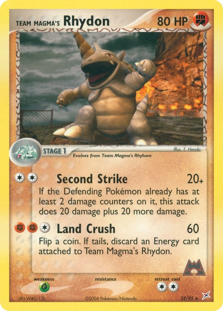 Image for Team Magma's Rhydon (Team Magma vs Team Aqua) (22/95) - Pokemon