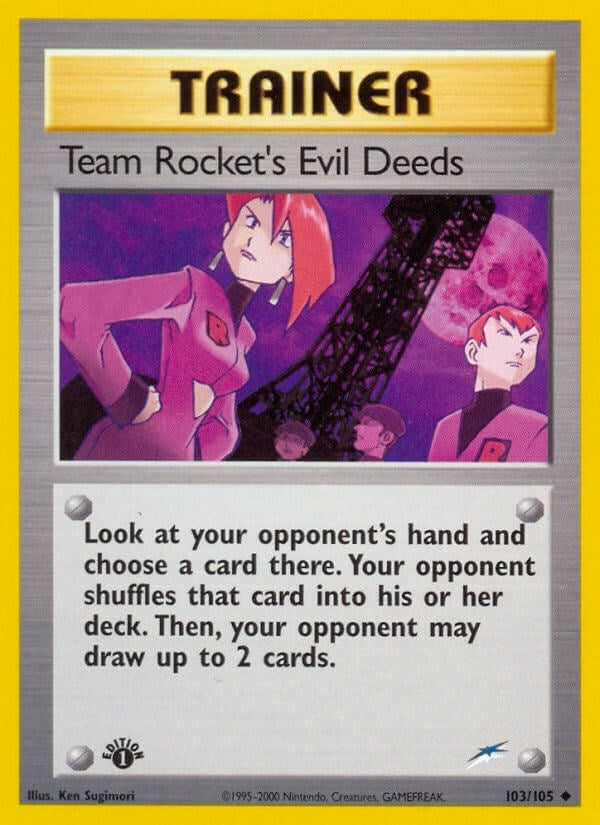 Image for Team Rocket's Evil Deeds (Neo Destiny) (103/105) - Pokemon