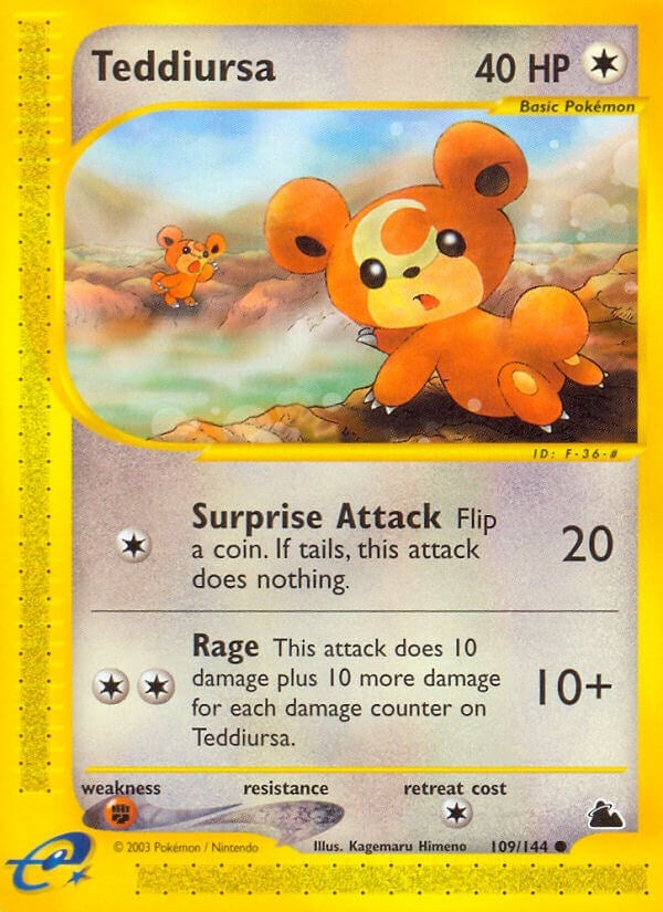 Image for Teddiursa (Skyridge) (109/144) - Pokemon