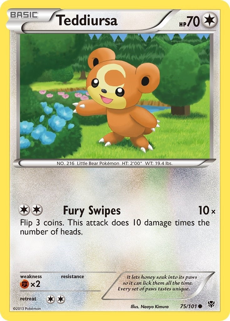 Image for Teddiursa (Plasma Blast) (75/101) - Pokemon