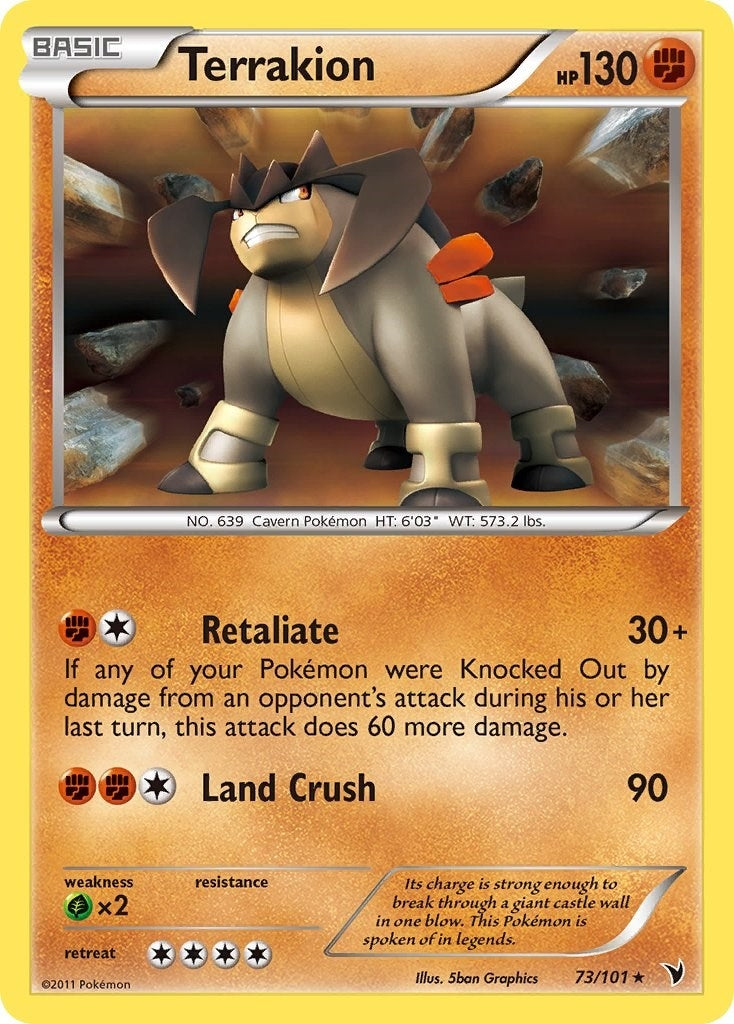 Image for Terrakion (Noble Victories) (73/101) - Pokemon