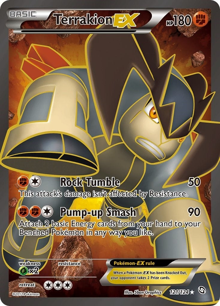 Image for Terrakion EX (121 Full Art) (Dragons Exalted) (121/124) - Pokemon