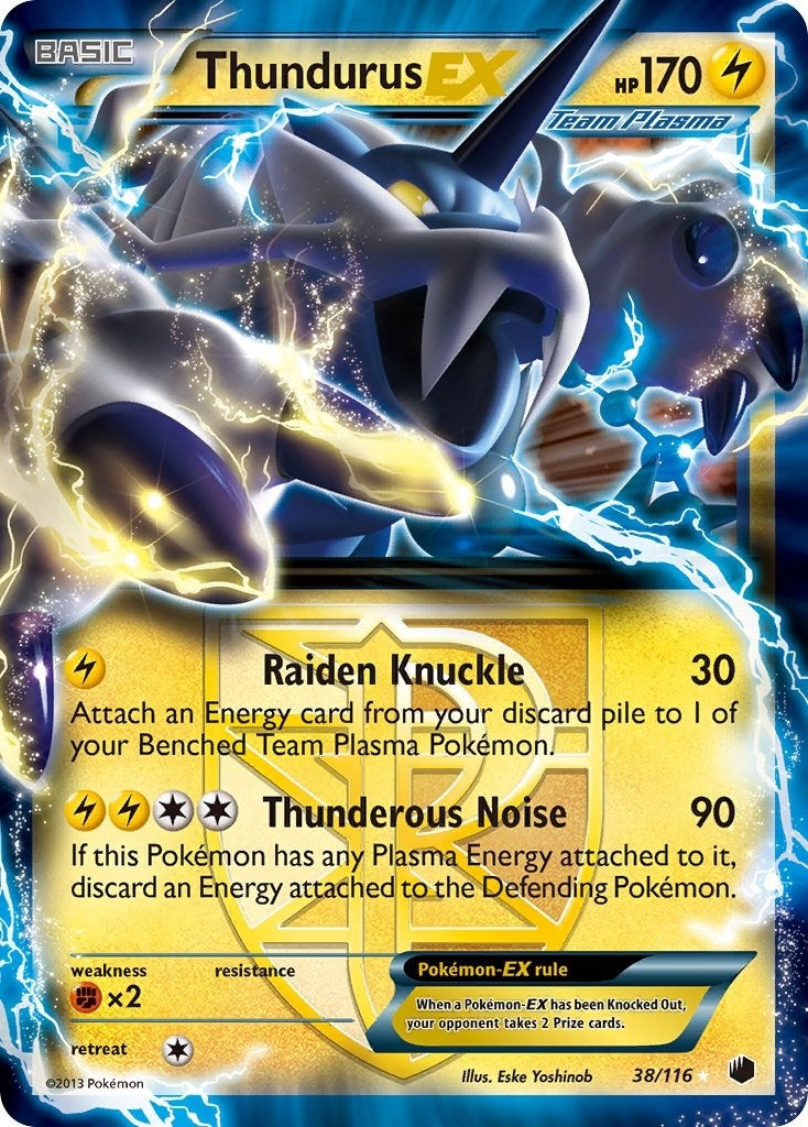 Image for Thundurus EX (Team Plasma) (Plasma Freeze) (38/116) - Pokemon