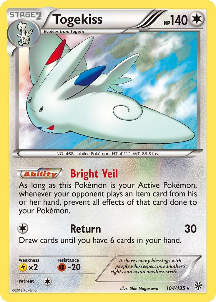 Image for Togekiss (Plasma Storm) (104/135) - Pokemon